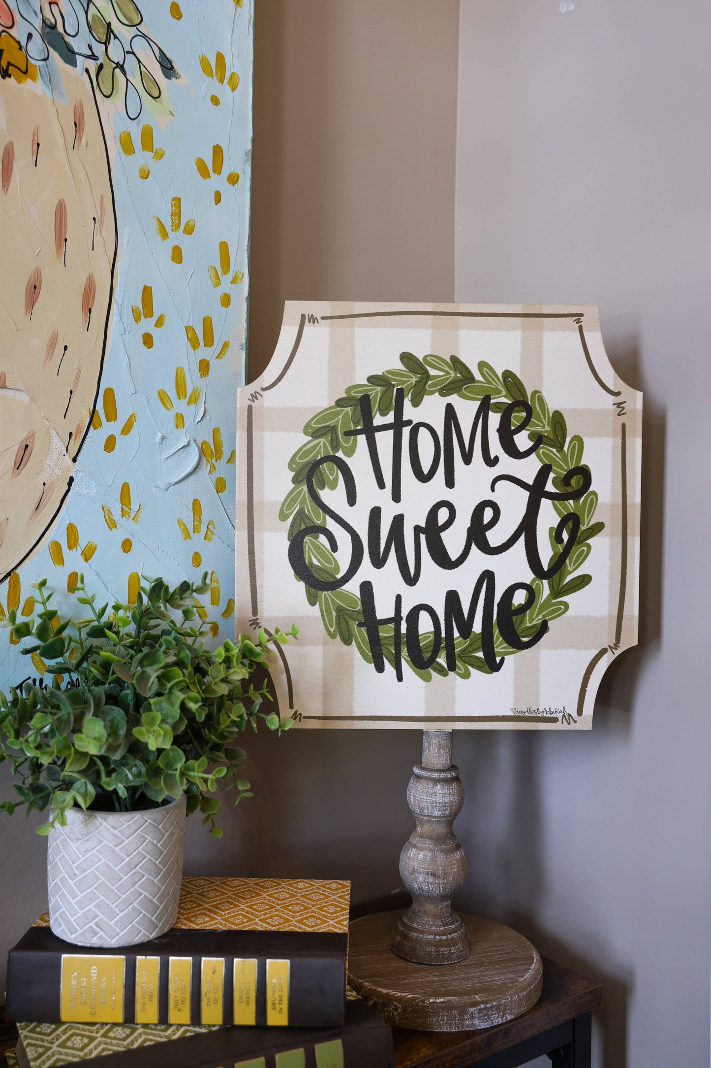 Home Sweet Home Cut Corner Topper (Base Sold Separately)