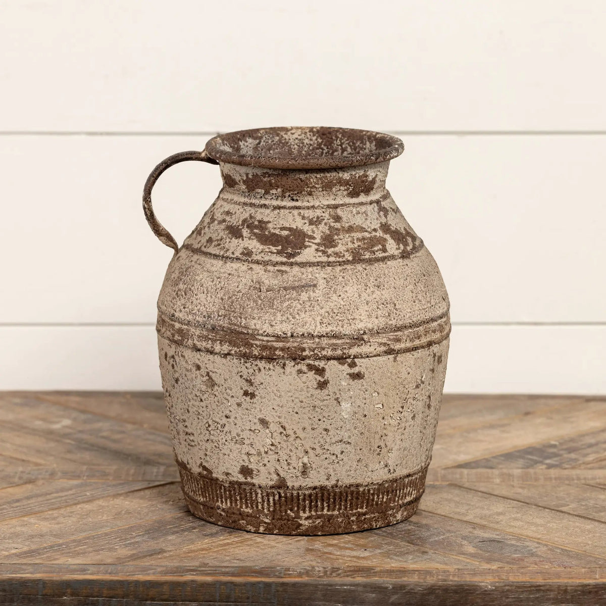 11.25" DISTRESSED METAL JUG by Ragon House