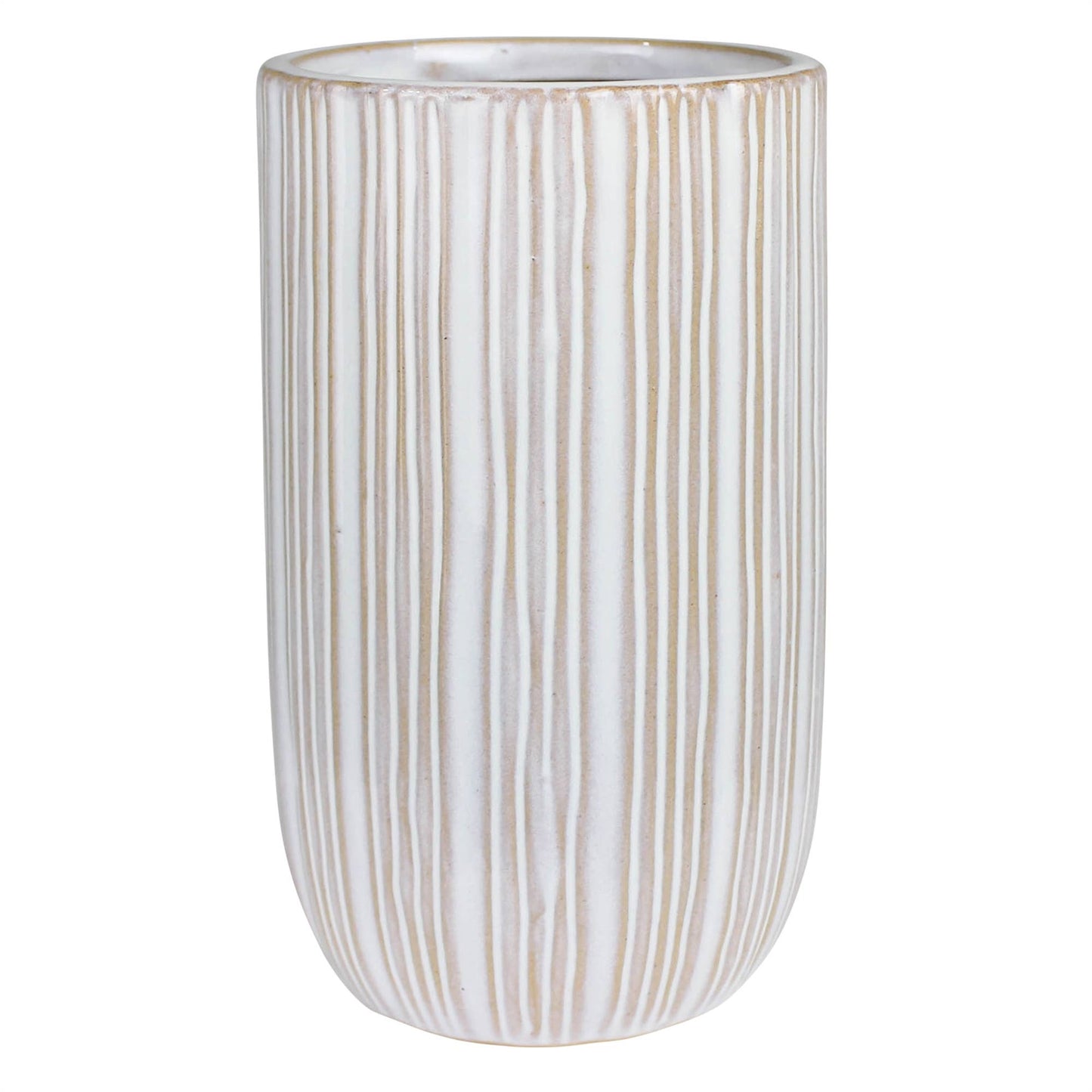May Vase with Stripes, Ceramic - 49th & Magnolia
