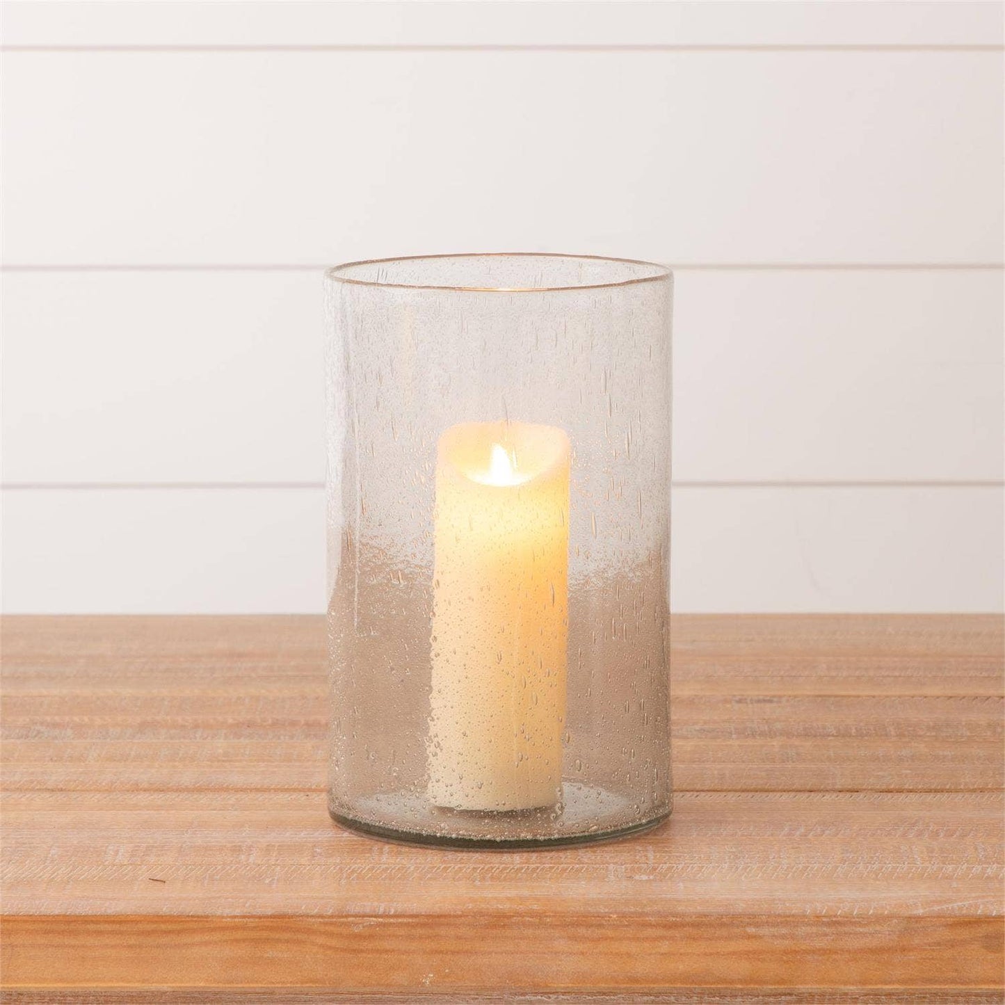 Bubble Glass Cylinder Candle Holder - 49th & Magnolia