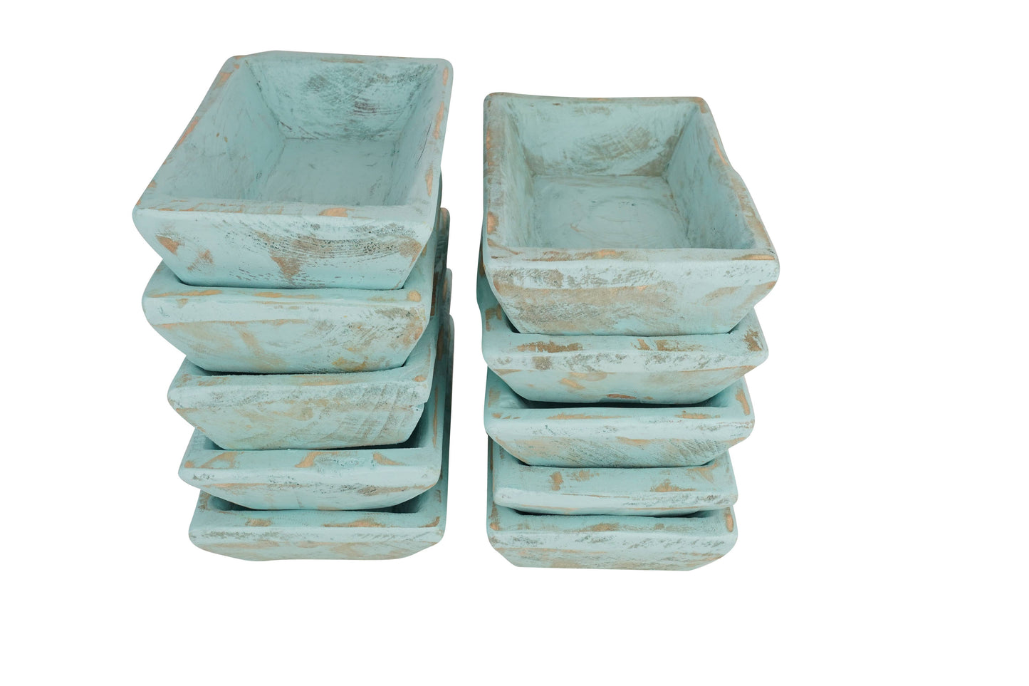 Sierra Dough Bowl-6x12 inches-Candle Ready-Seaside Blue - 49th & Magnolia