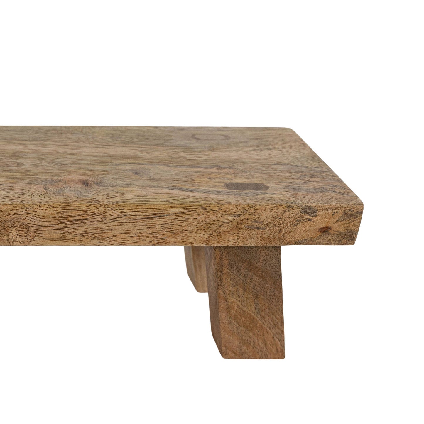 Hazel Footed Mango Wood Riser