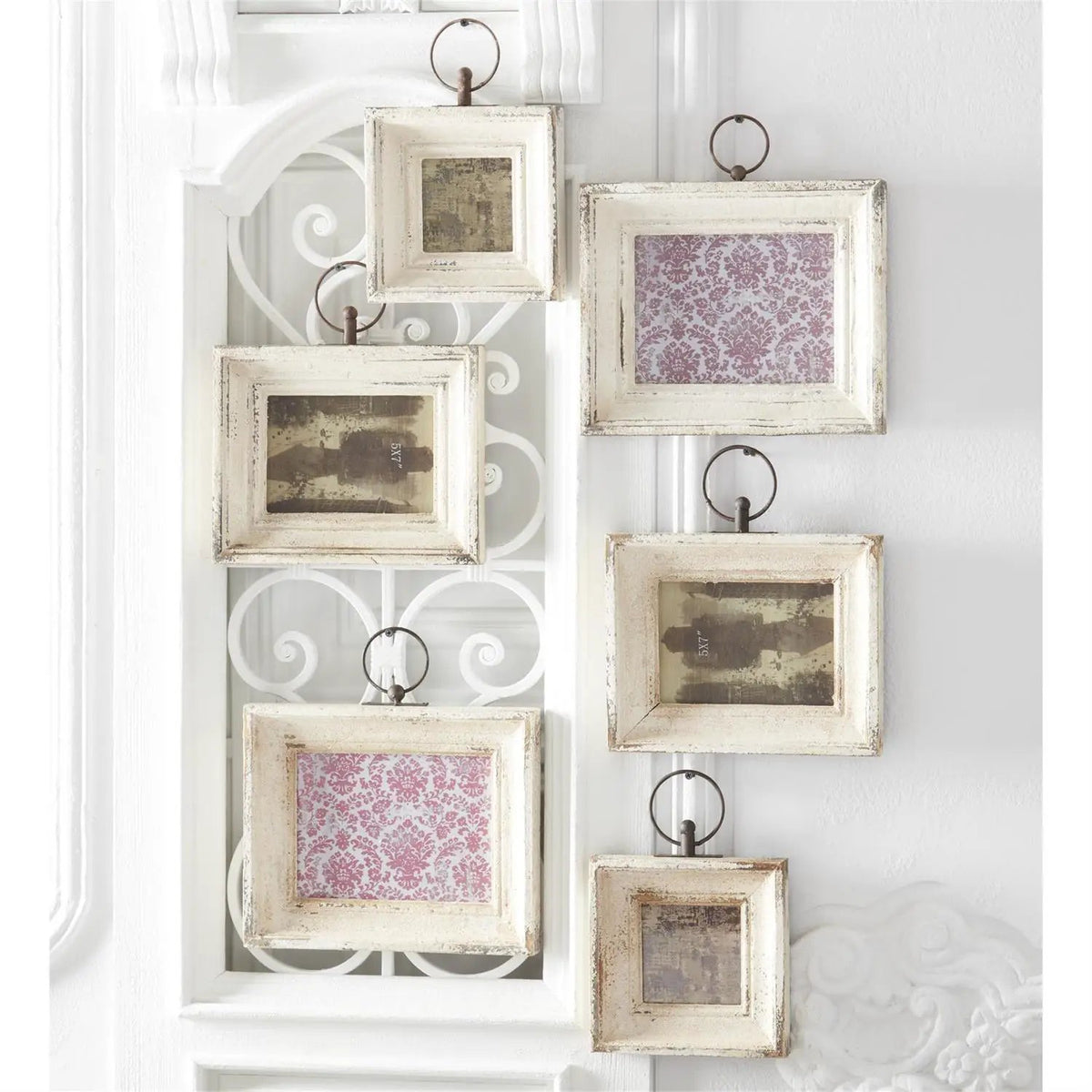 White Vintage Wood Frames by 49th & Magnolia