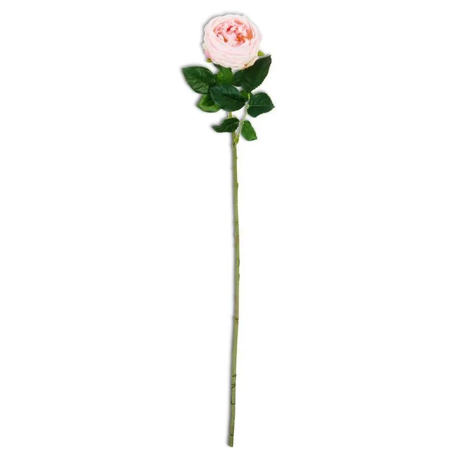 24" Pink Real Touch Austin Rose Stem by K&K Interiors