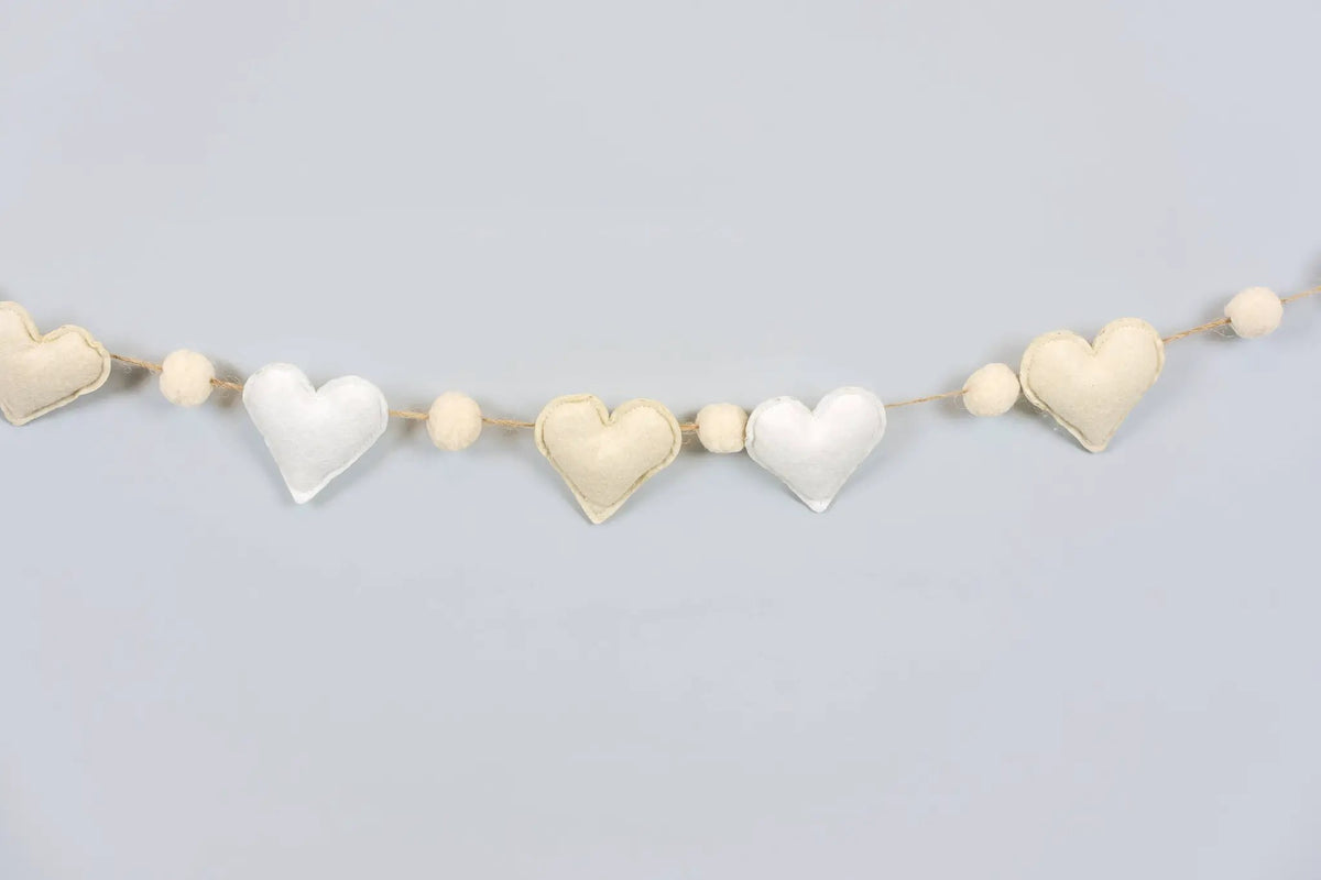 Felt Heart Garland by Adams & Co.