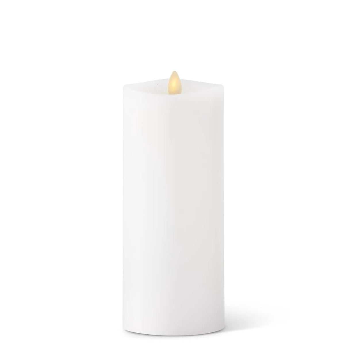 3.5 x 8.5 Inch White Wax Indoor Pillar Luminara Candle by K&K Interiors