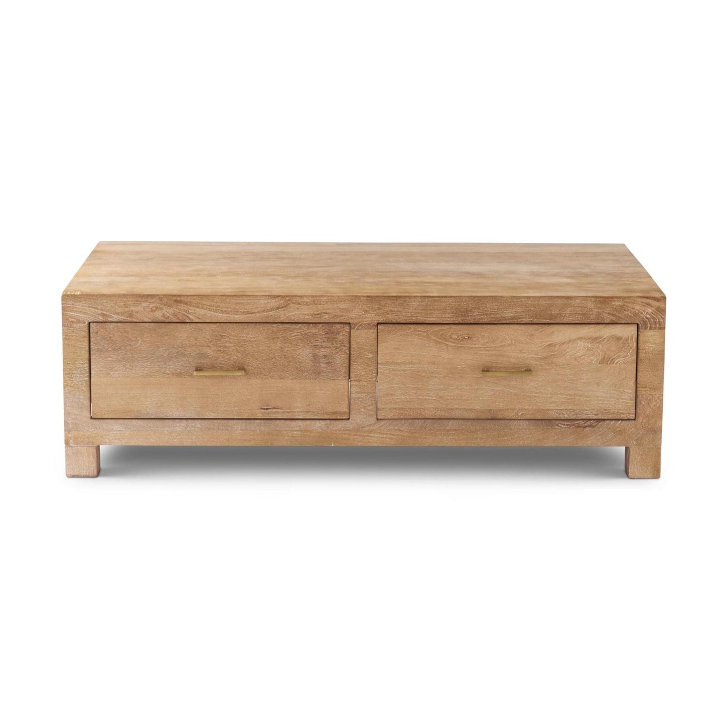 Charleston Light Mango Wood Coffee Table w/4 Drawers - 49th & Magnolia