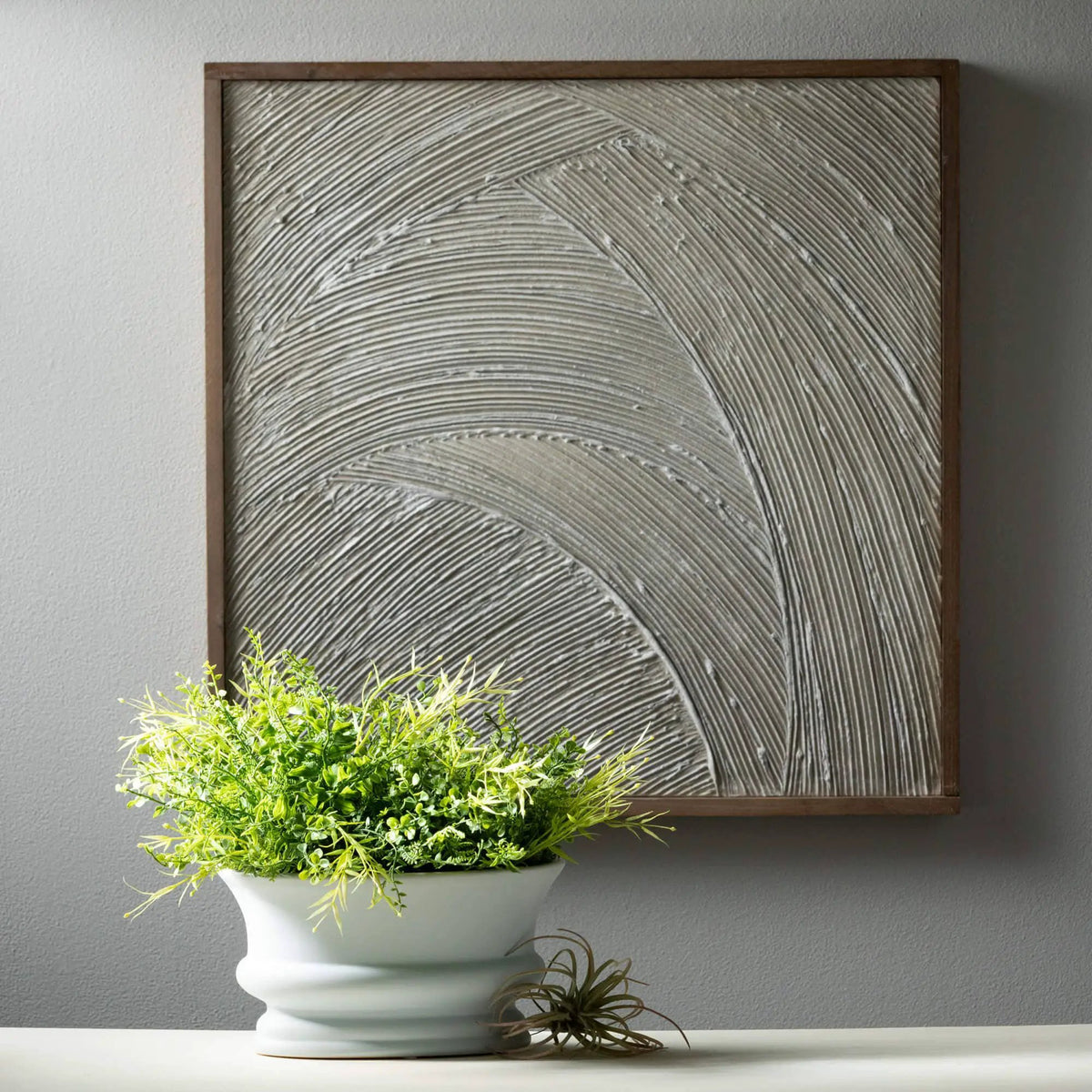 TEXTURED NEUTRAL WALL DECOR by Sullivans Home Decor