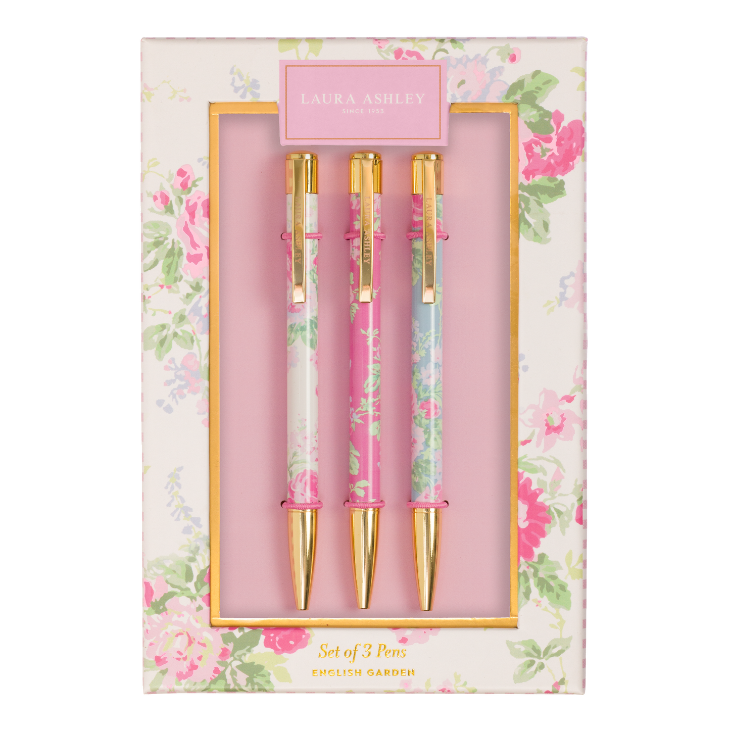 Laura Ashley English Garden Pen (Set of 3)