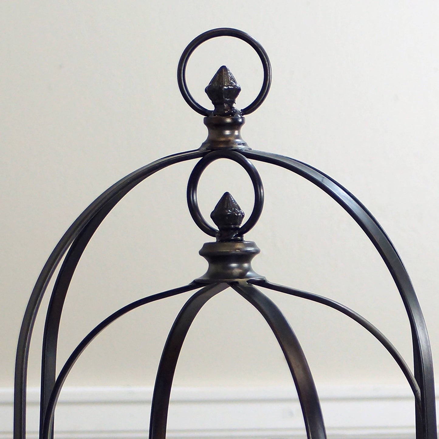 Black Metal and Wood Lanterns