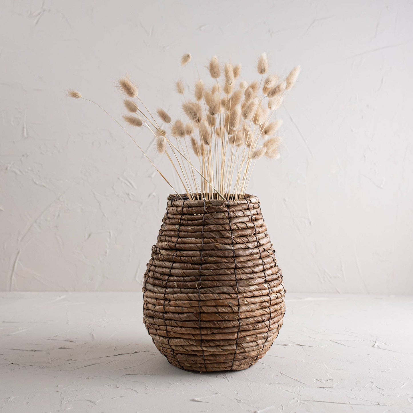 Woven Banana Leaf Vase
