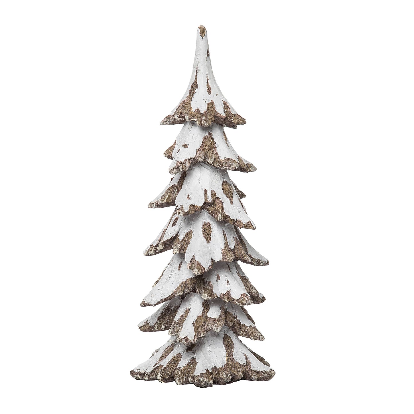Resin 12.25" White Christmas Snowy Tree - 49th & Magnolia