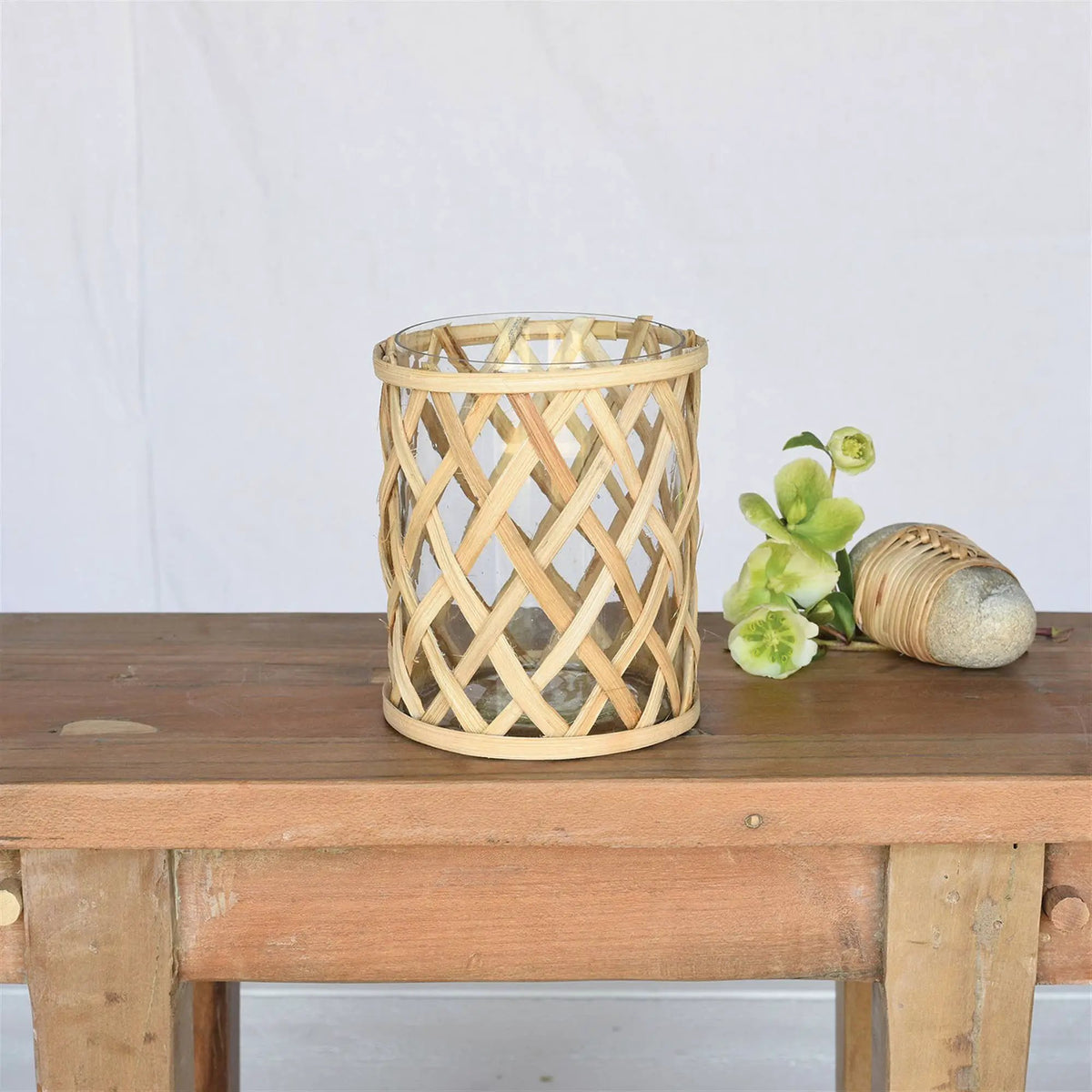 Cane Weave Vase by HomArt