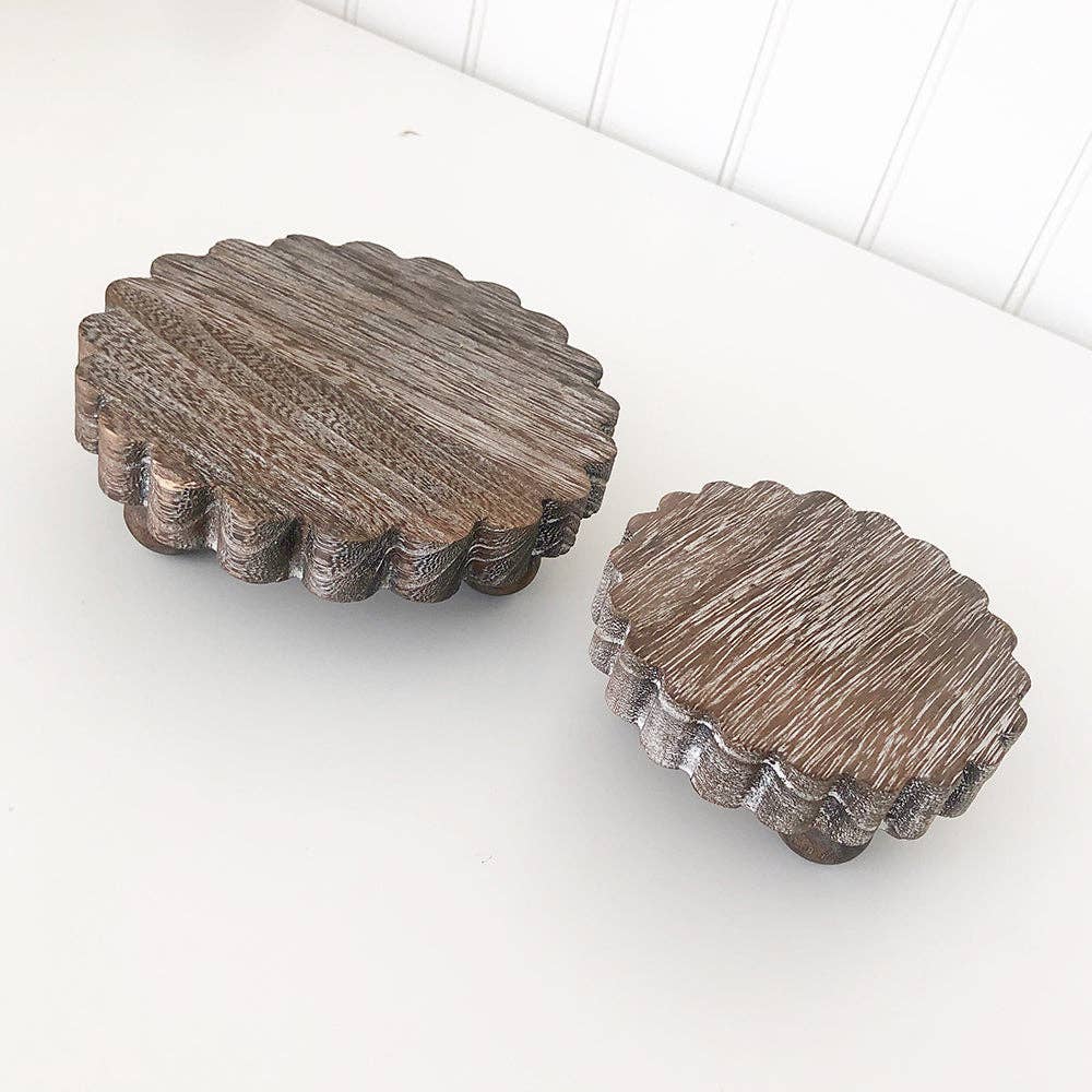 Mini Scalloped Risers (Set of 2) - 49th & Magnolia