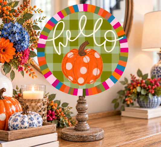 Hello Pumpkin Jewel Topper