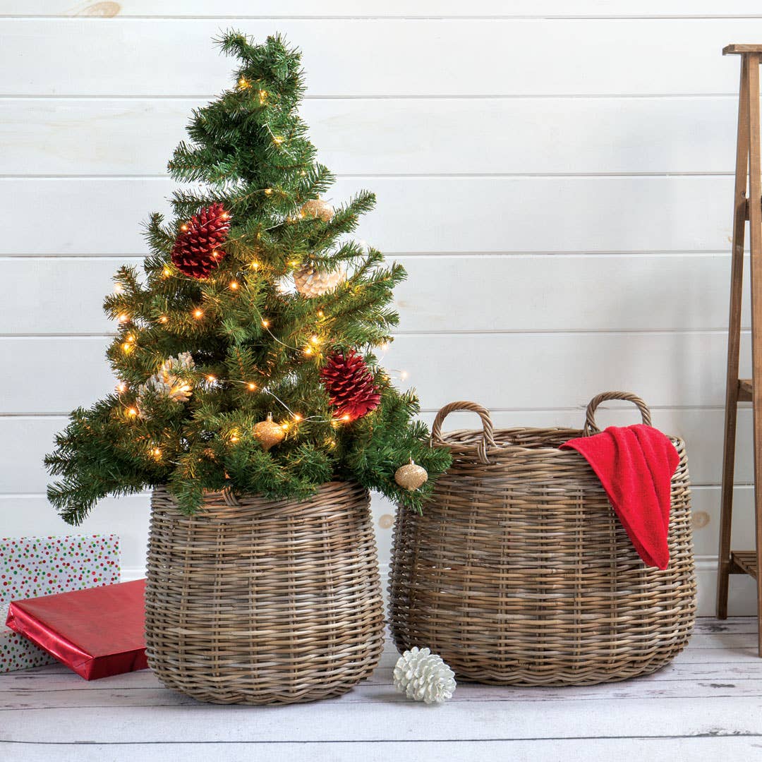 KUBU RATTAN STORAGE BASKET - 49th & Magnolia