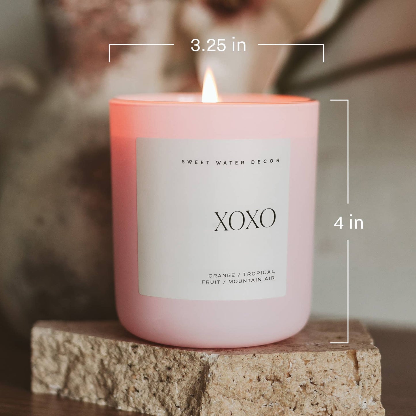 XOXO Valentine's Day 15 oz Soy Candle w/Matte Jar - 49th & Magnolia