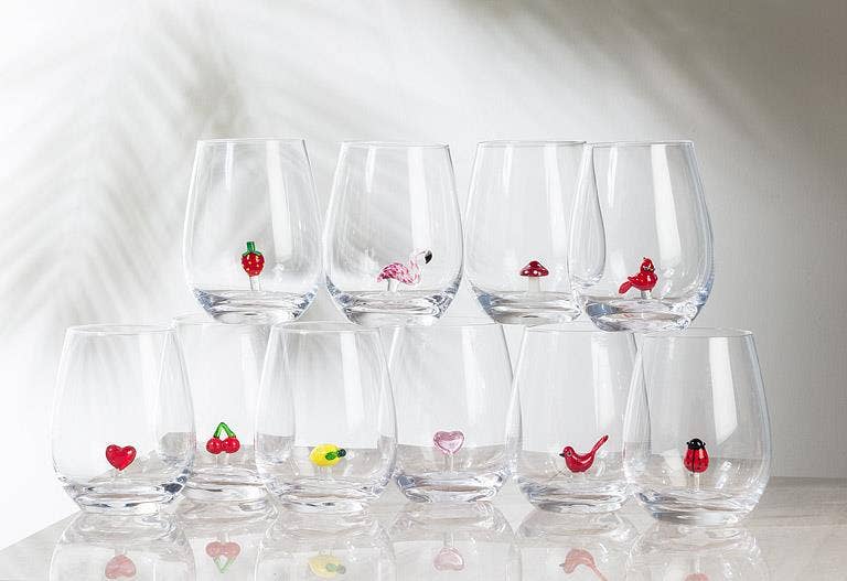 Heart Icon Stemless Wine Glass (20oz)