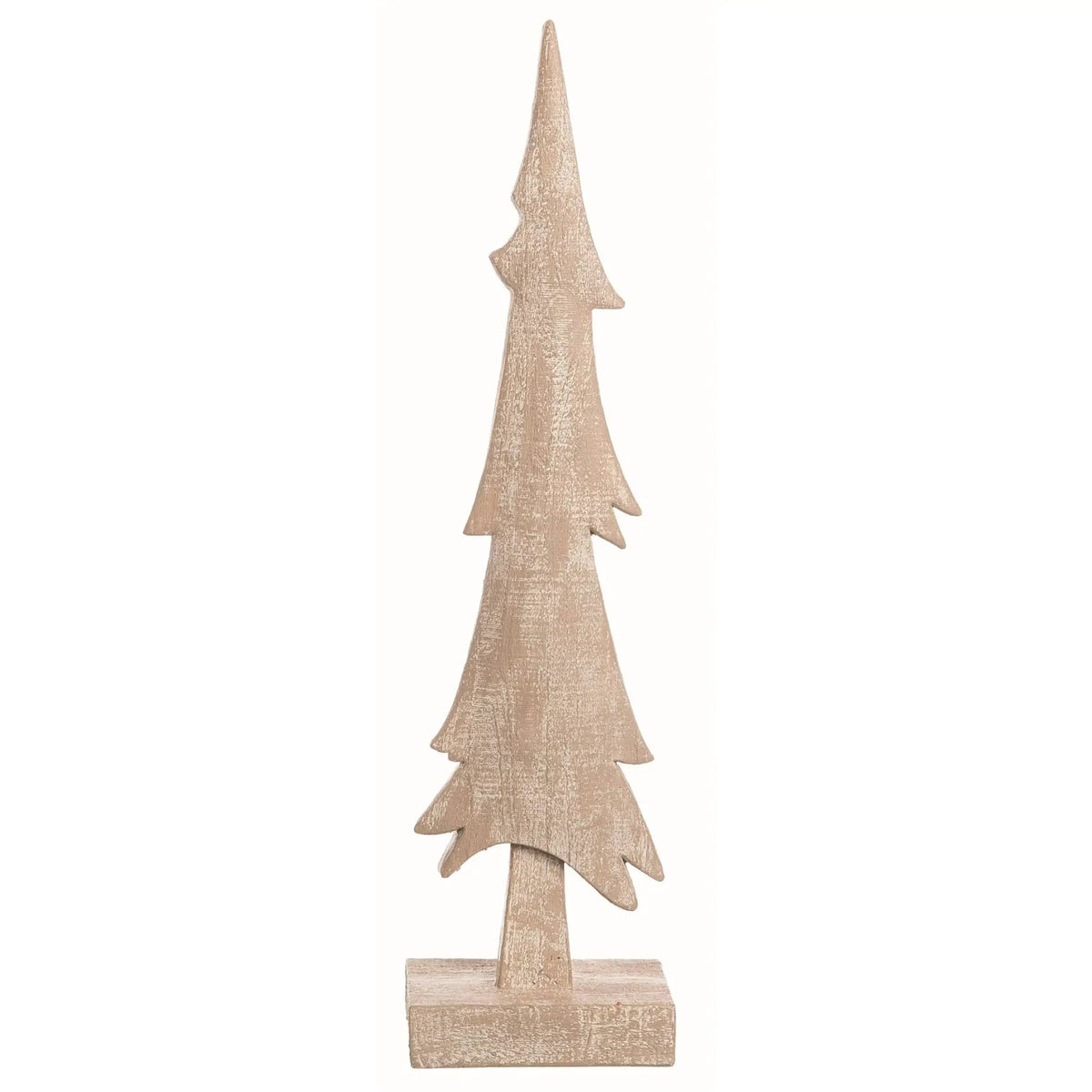 Resin White Carved Tree Decor by Transpac
