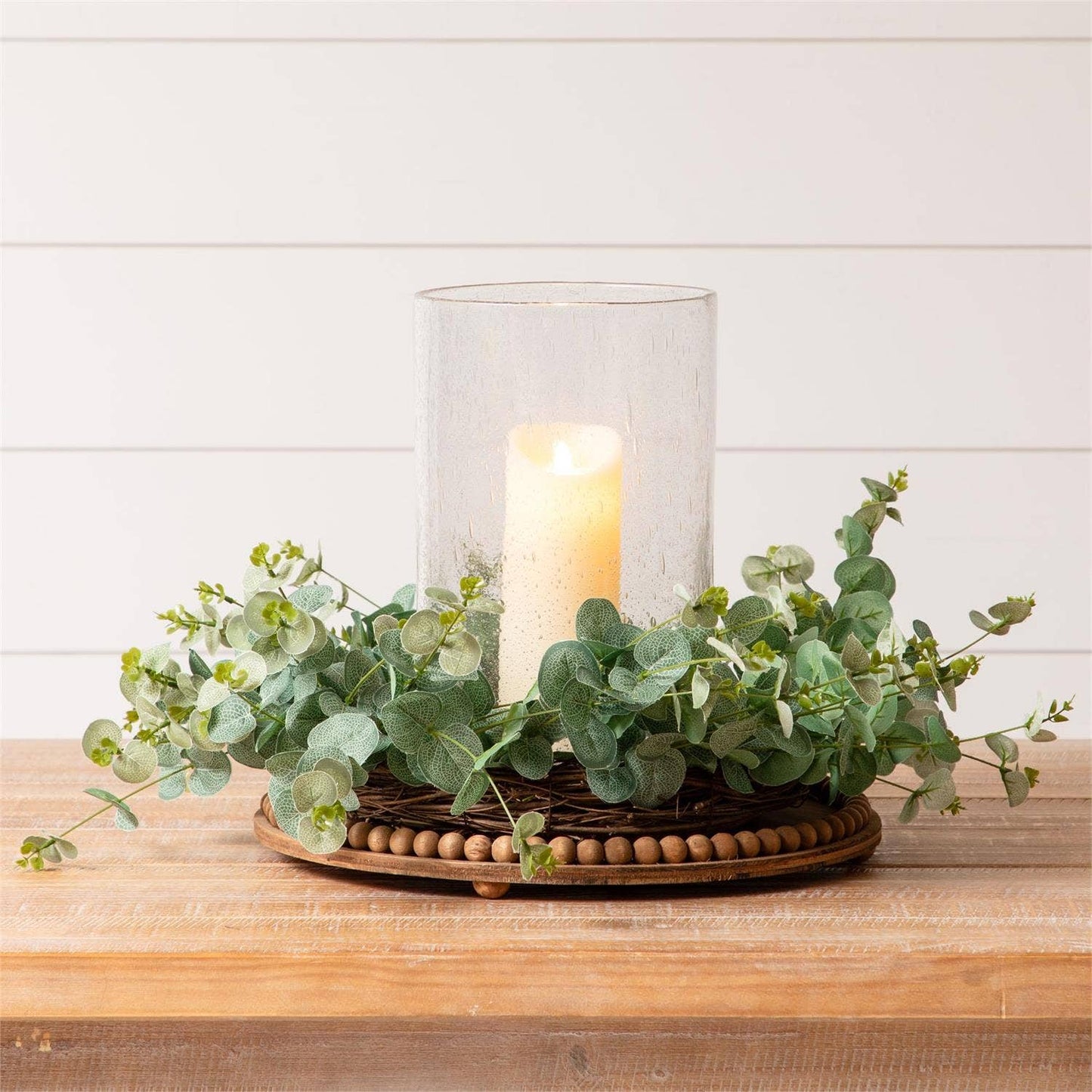 Bubble Glass Cylinder Candle Holder - 49th & Magnolia