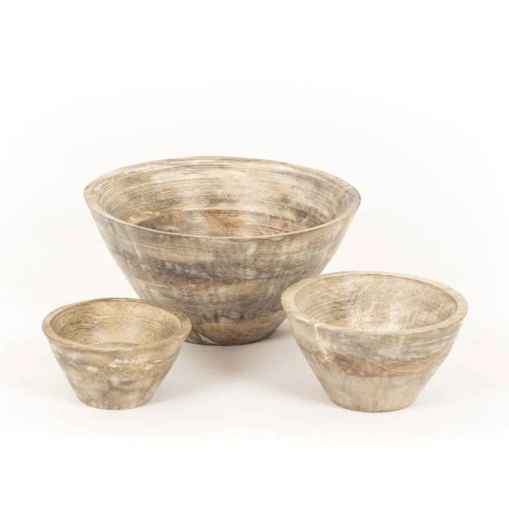 Mango Wood Nested Bowls (Set of 3) by Adams & Co.