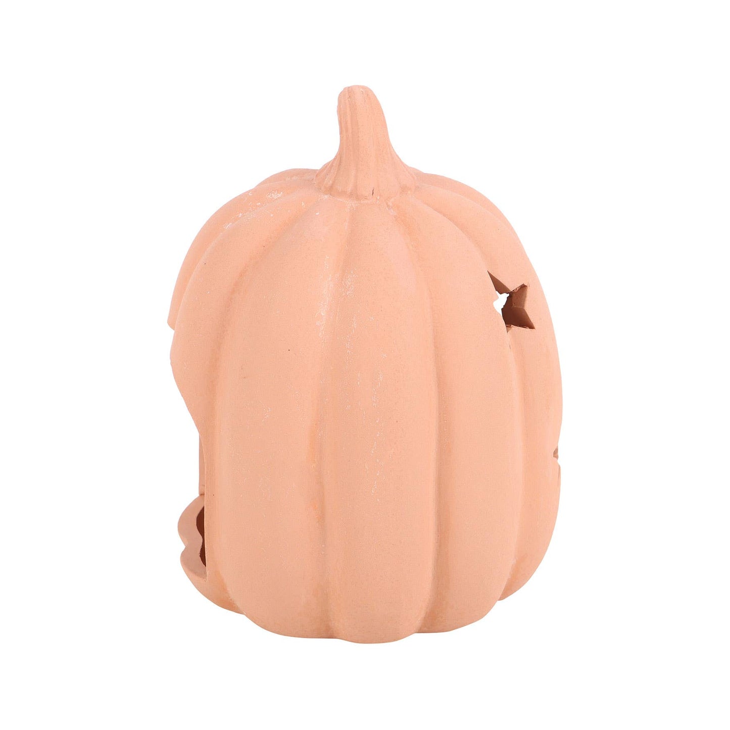 3.5" Terracotta Fall/Halloween Pumpkin Tealight Holder