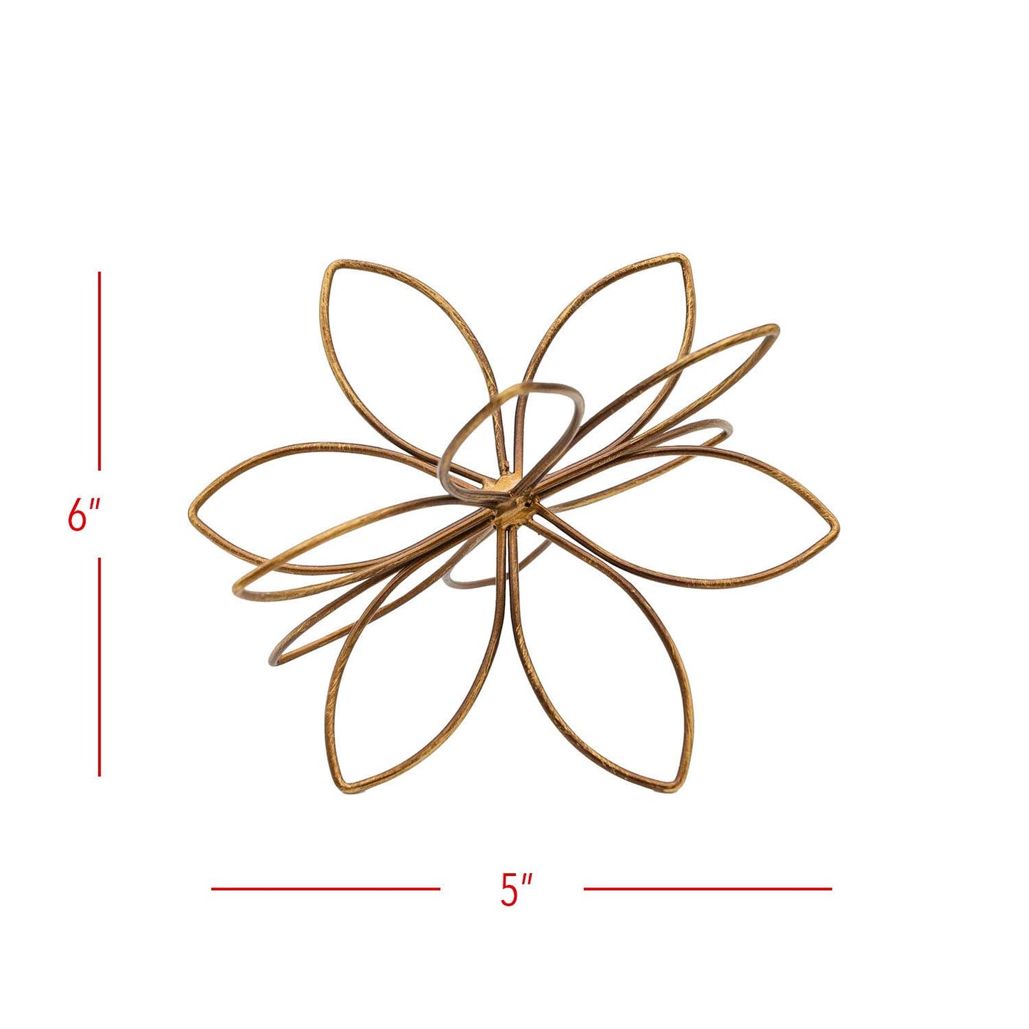 Bohdi Flower Metal Wire Decorative Accent Bronze - 49th & Magnolia