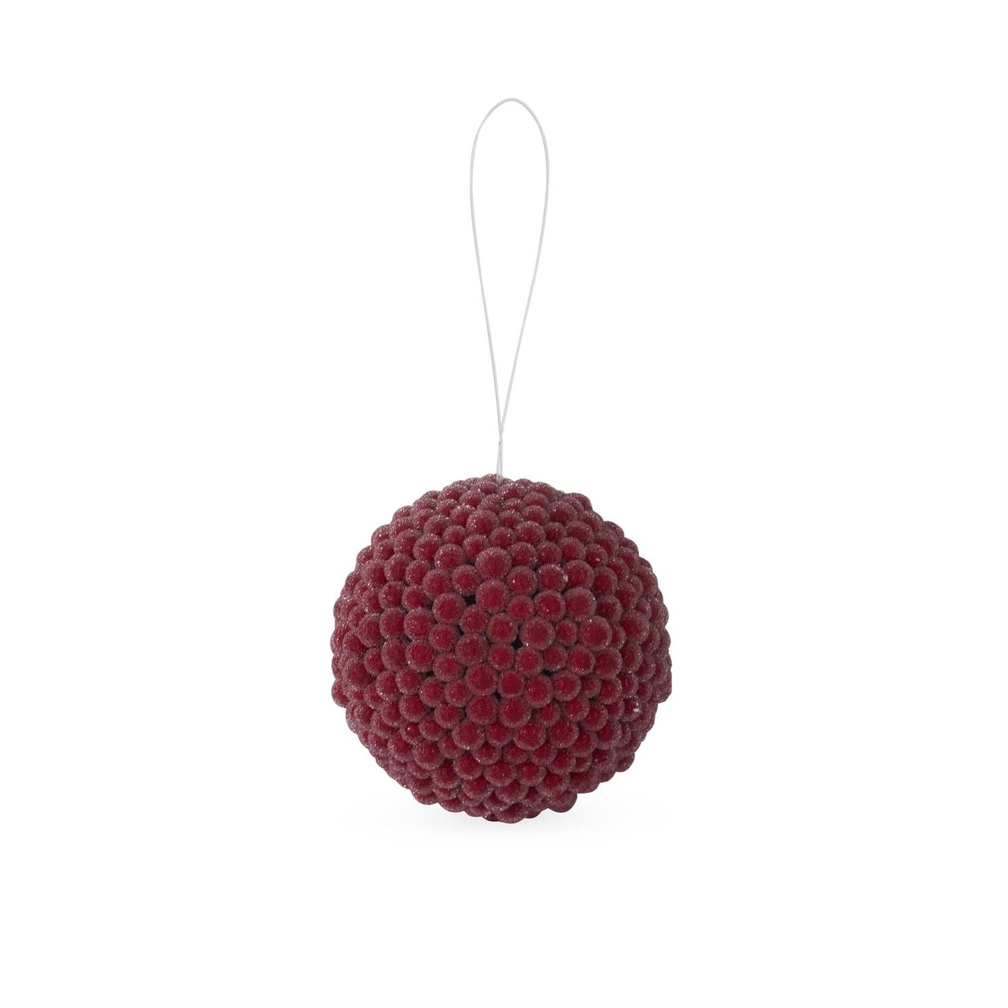 4.25 Inch Icy Red Berry Ball Ornament - 49th & Magnolia