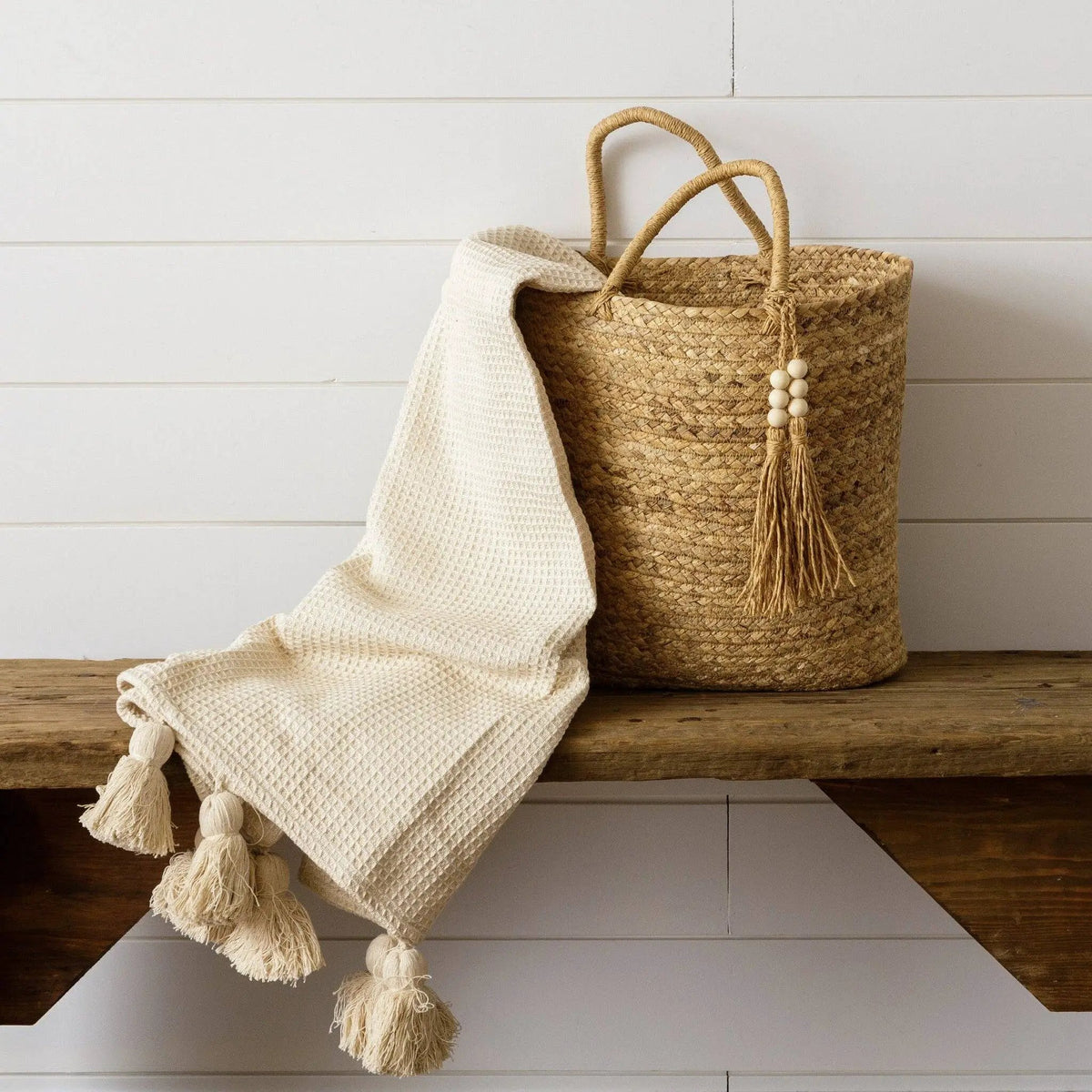 Water Hyacinth Woven Tote Bag by Audrey's