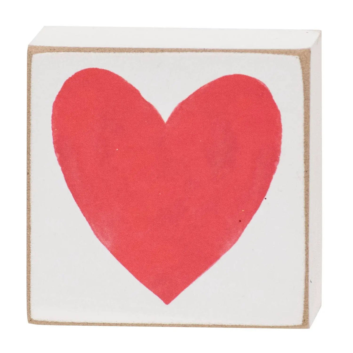 Watercolor Heart 2” Square Blocks Set by CWI Gifts