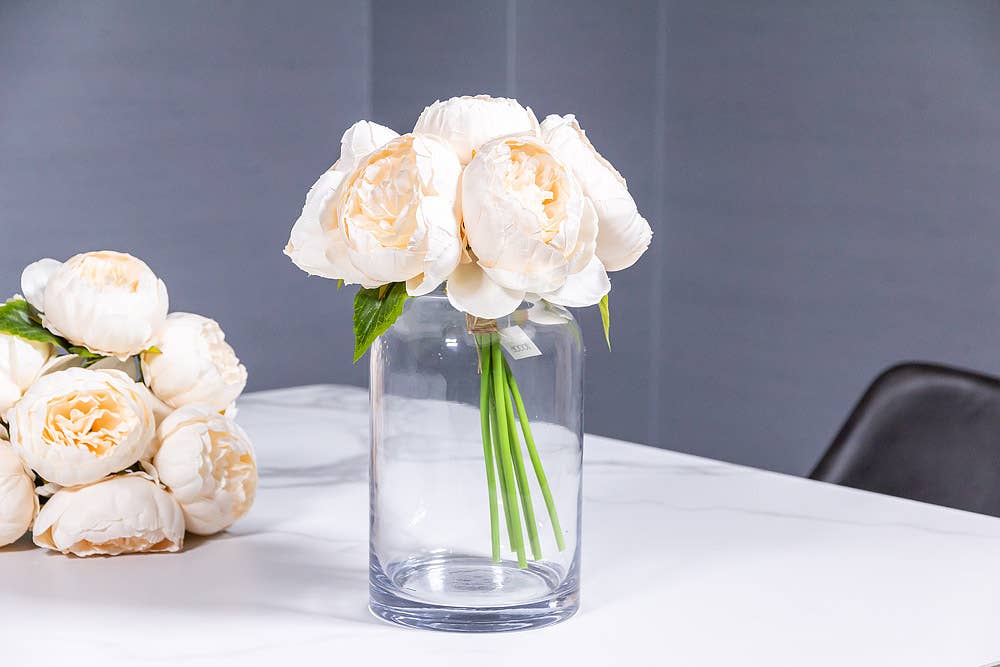 Full Ivory Peony Bouquet - 49th & Magnolia