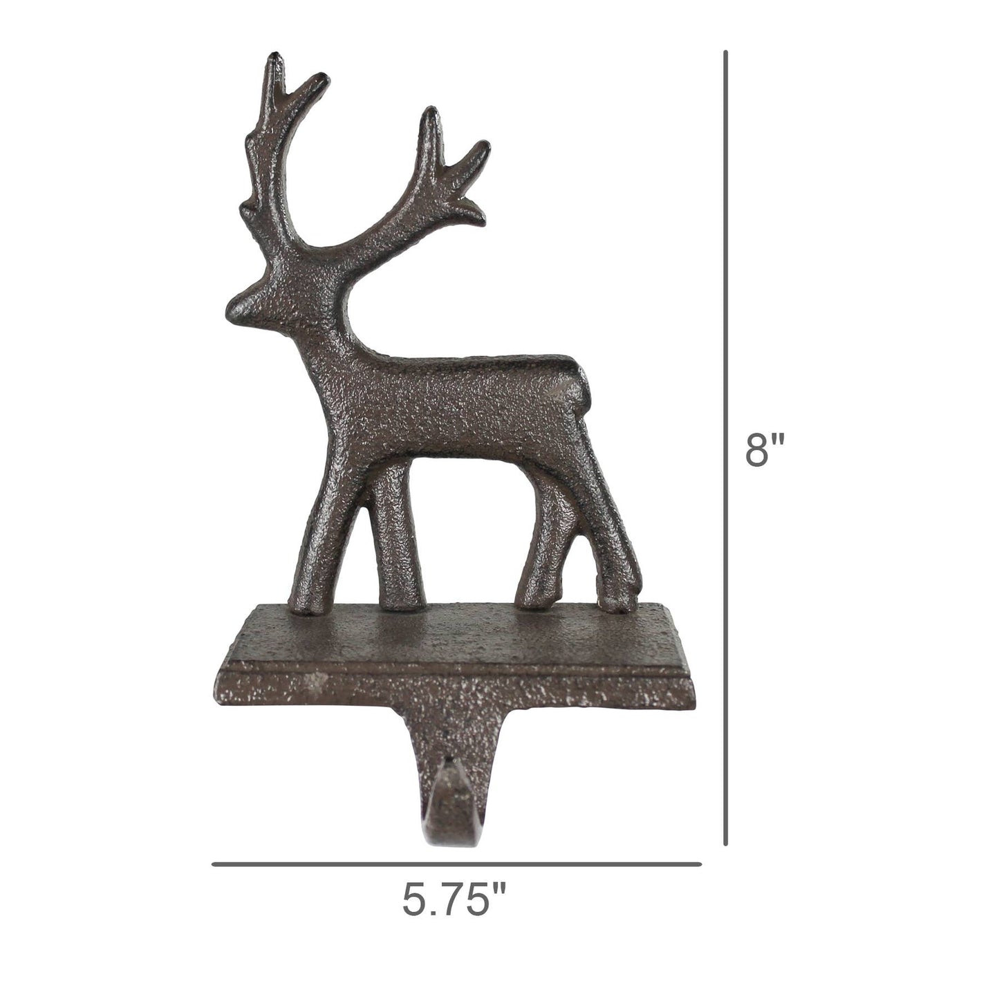 Cast Iron Deer Stocking Holder - 49th & Magnolia