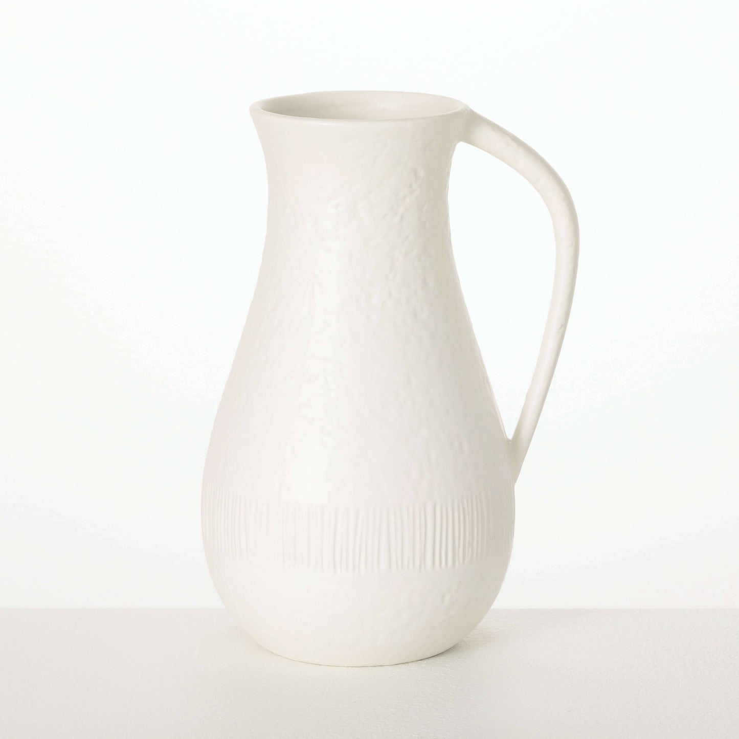 WHITE CHIFFON STONE PITCHER - 49th & Magnolia