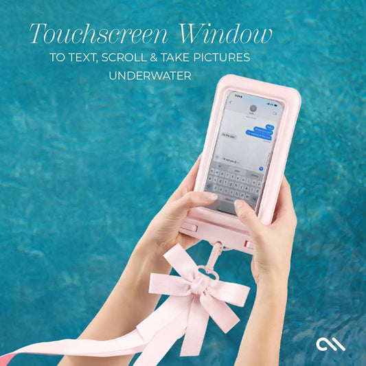 Ballet Pink Bow Waterproof Floating Pouch by Case-Mate