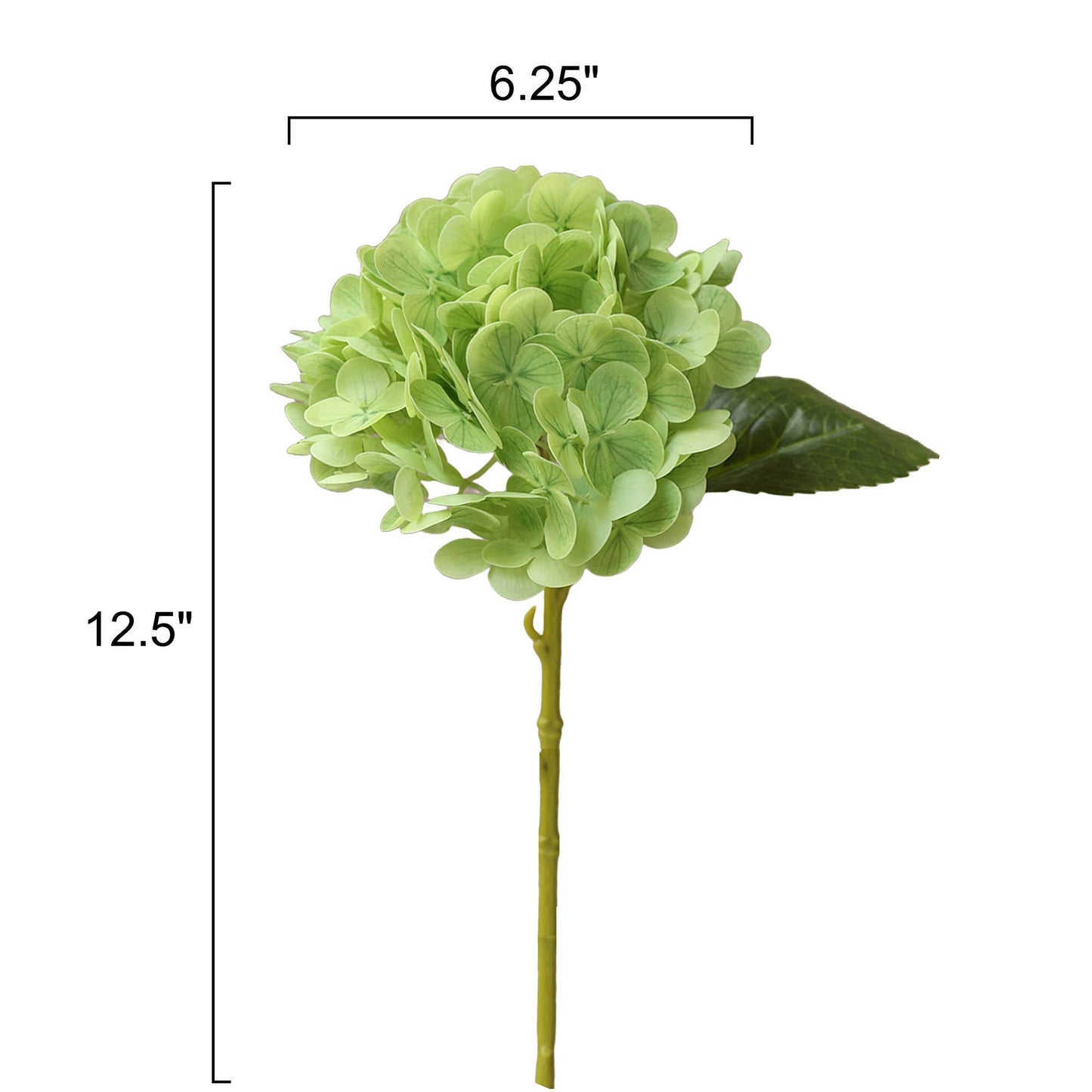 12.5"Real Touch Lifelike Hydrangea-6”bloom