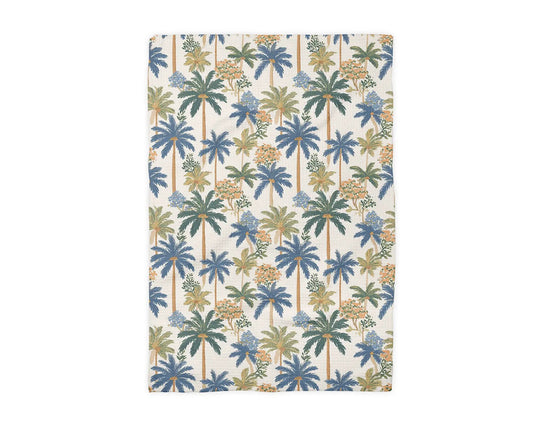 Palm Trees Coastal Beach Seaside Ocean Kitchen Towel Waffle by Canary Road