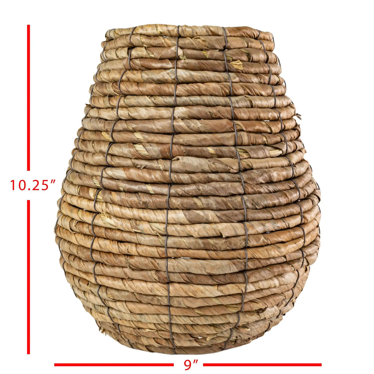 Woven Banana Leaf Vase by Foreside Home & Garden