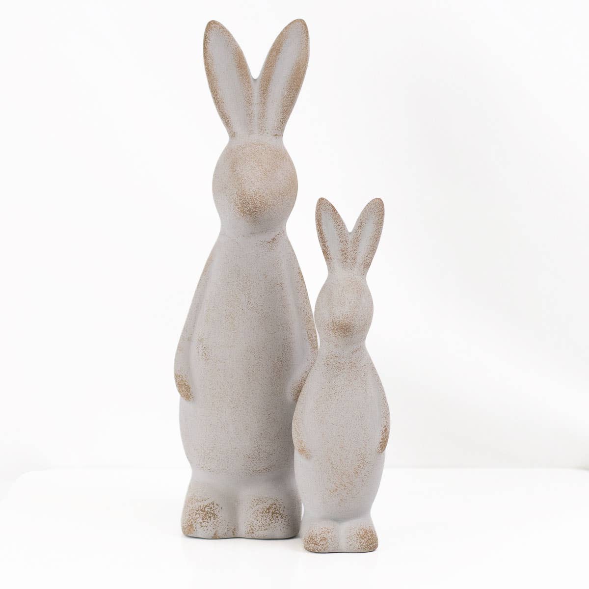 Aubrey Bunny Décor-Antique Gray