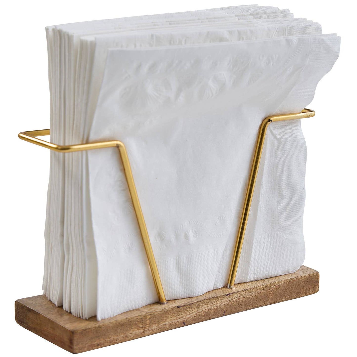 Wood Gold Bar Napkin Holder - 49th & Magnolia