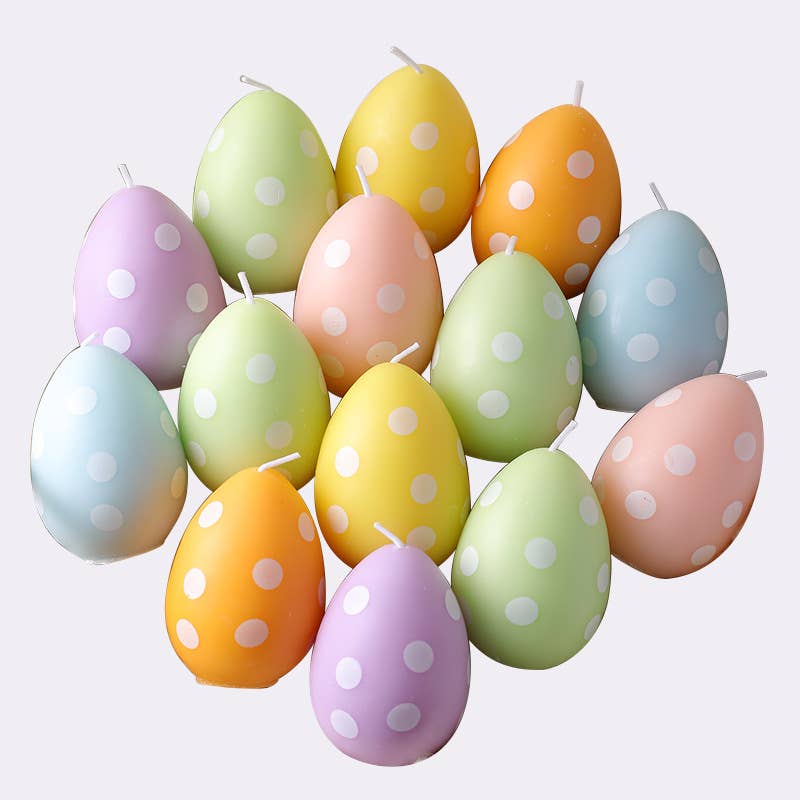 Easter Scented Macaron Egg Decorative Candle