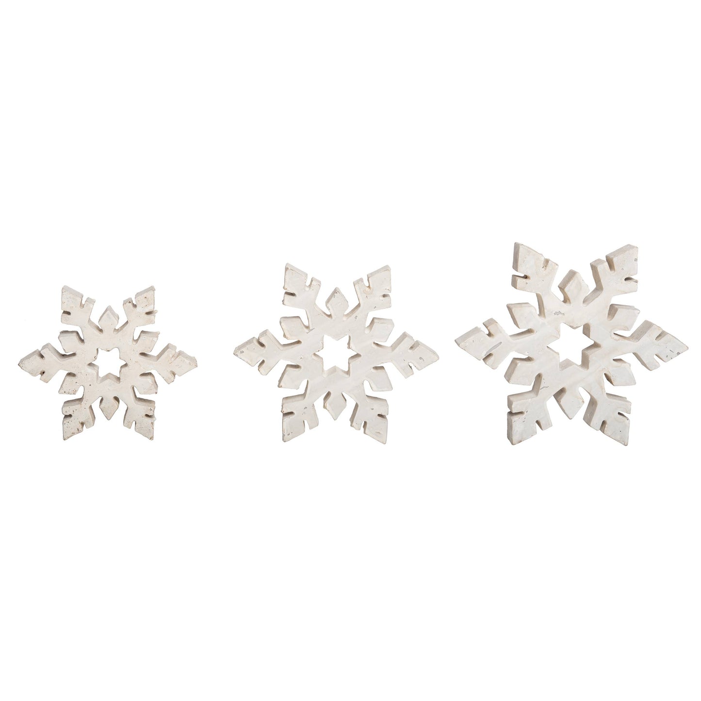 Resin White Christmas Rustic Snowflake - 49th & Magnolia