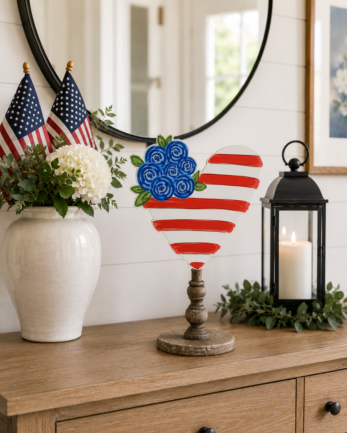 Flowery USA Flag Topper (Base Sold Separately)