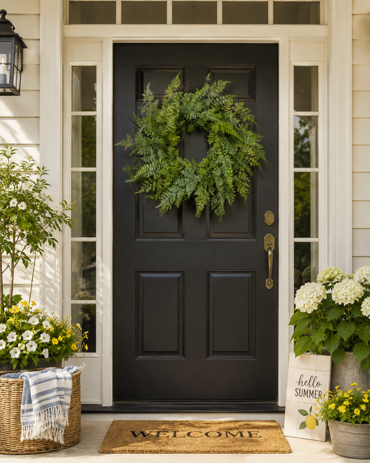 26" SOFT TOUCH MIXED FERN WREATH by Ragon House