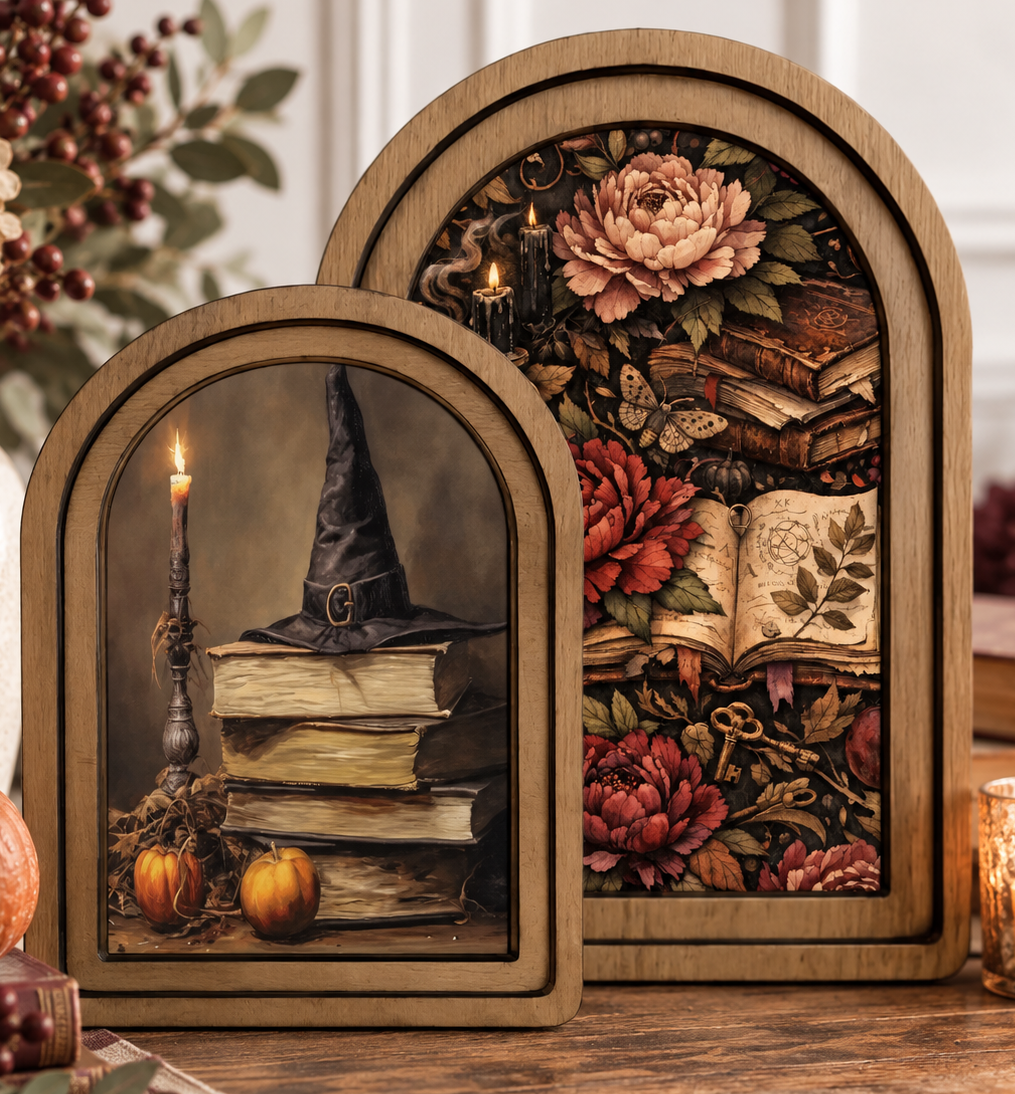 Witching Hour Layered Arch Framed Art Set by Redeemed Decor