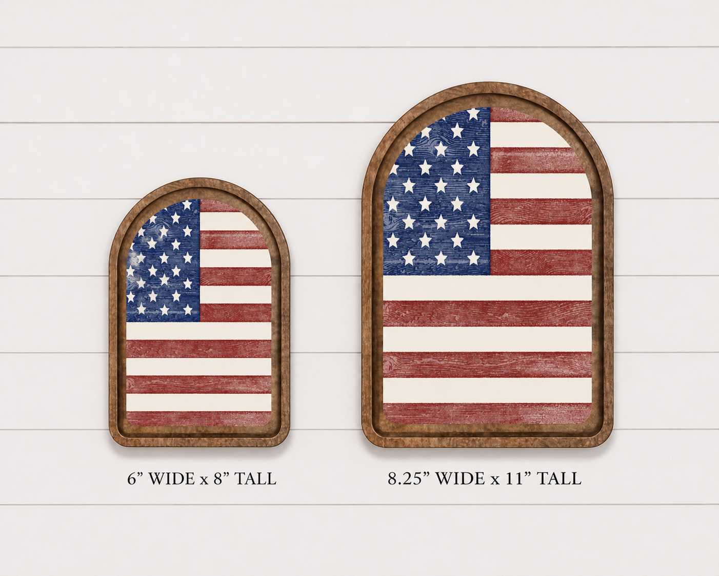 Arch Top American Flag