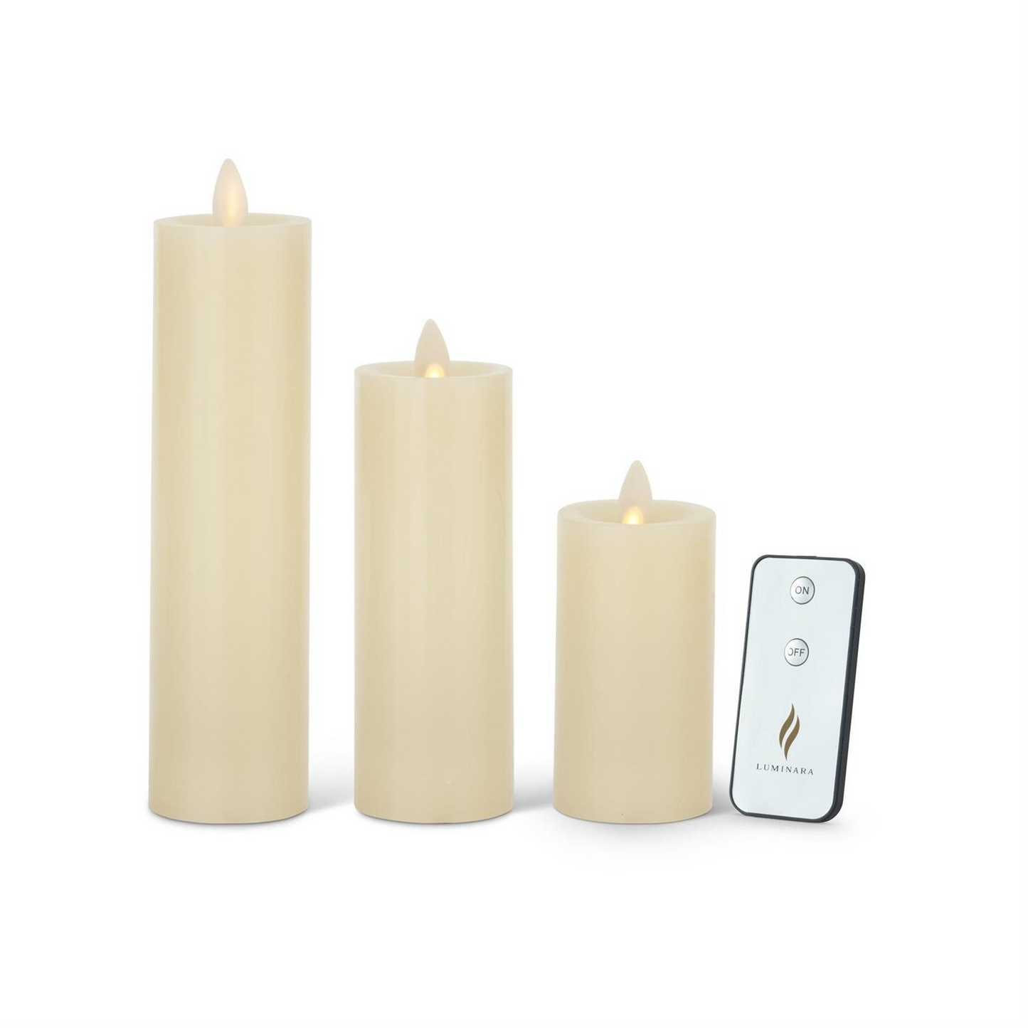 Luminara Ivory Pillars (Set of 3) - 49th & Magnolia