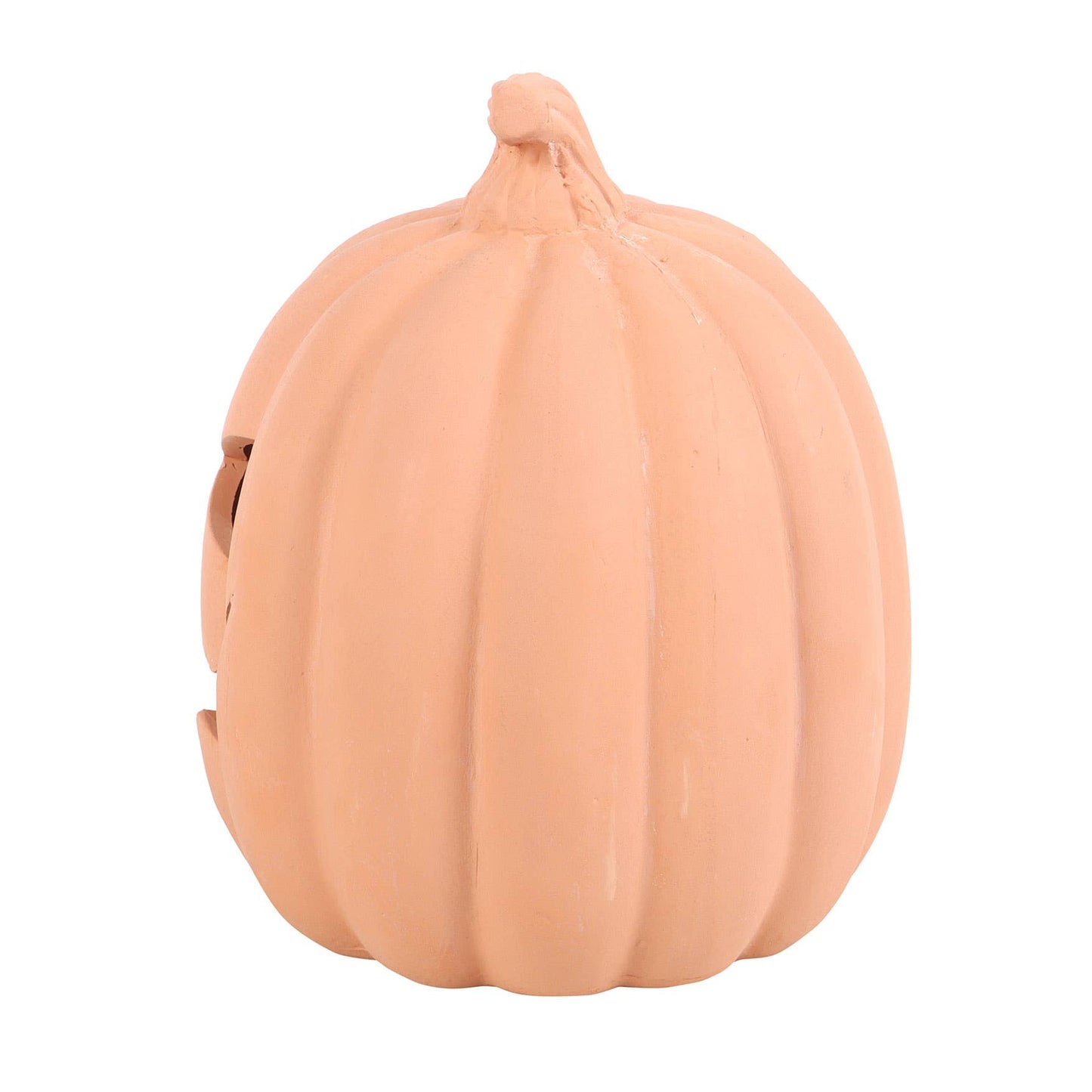 6" Terracotta Halloween Pumpkin Decoration