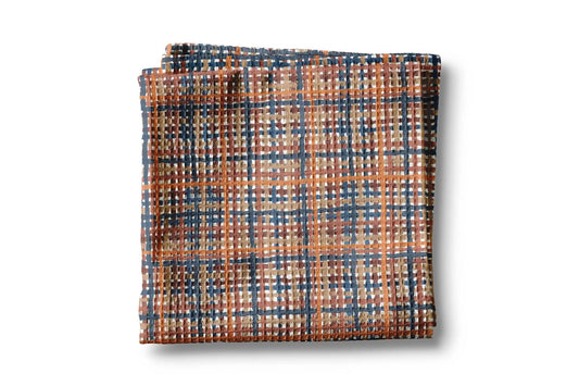 Fall Autumn Plaid Farmhouse Kitchen Towel Waffle Pumpkin by Canary Road