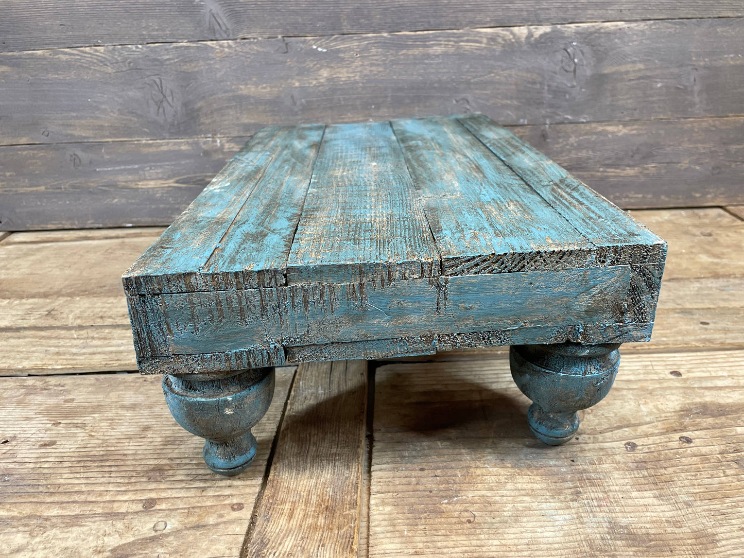 Conway-20x12 in Turquoise Cake Table-Display-Reclaimed Wood - 49th & Magnolia