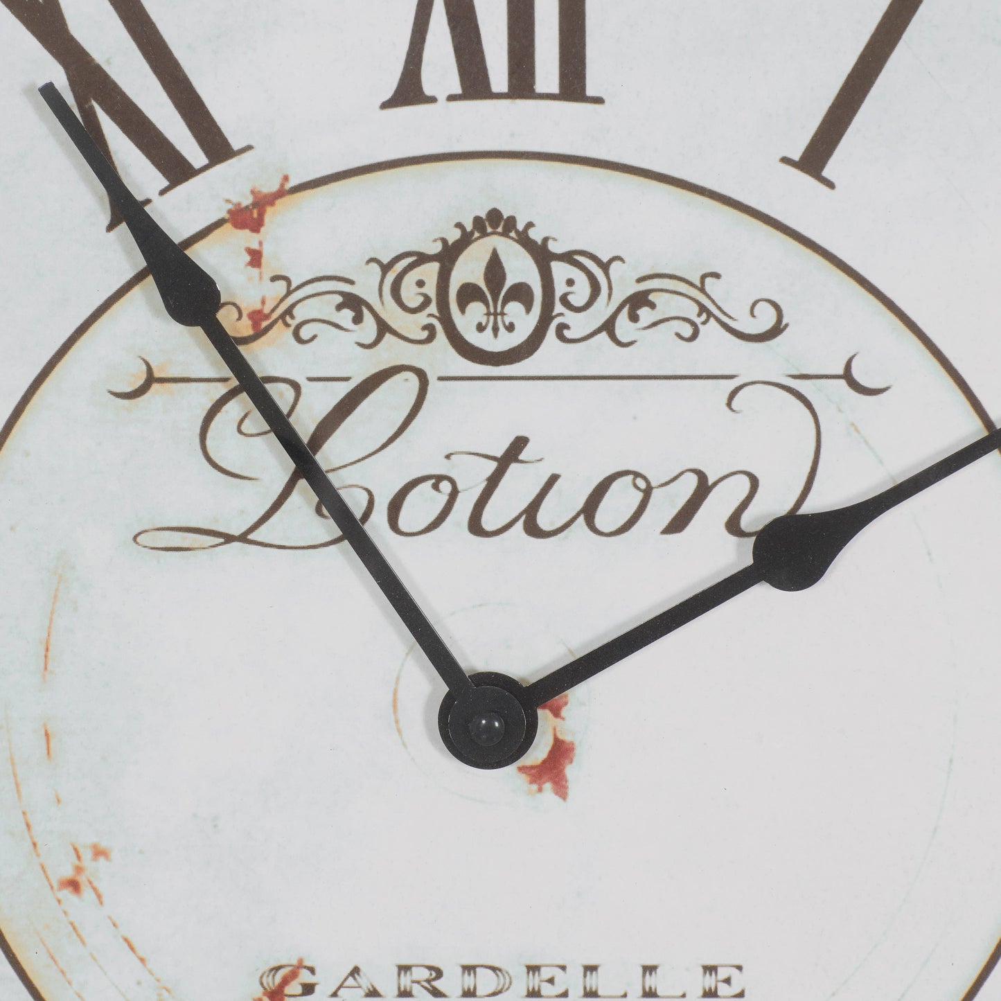 Vintage Cream Wooden Wall Clock - 49th & Magnolia